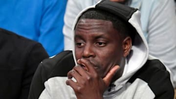 LOS ANGELES, CA - FEBRUARY 06: Free agent Darren Collison attends the Los Angeles Lakers and Houston Rockets basketball game at Staples Center on February 6, 2020 in Los Angeles, California. NOTE TO USER: User expressly acknowledges and agrees that, by downloading and/or using this Photograph, user is consenting to the terms and conditions of the Getty Images License Agreement. (Photo by Kevork Djansezian/Getty Images)
