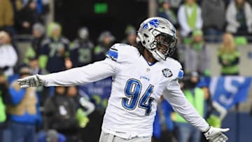Ezekiel Ansah of the Detroit Lions (Photo by Steve Dykes/Getty Images)