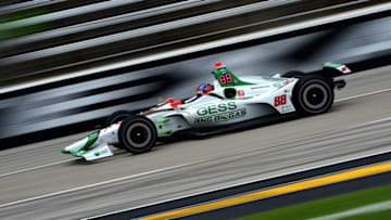 FORT WORTH, TEXAS - JUNE 07: Colton Herta of the United States, driver of the #88 GESS Capstone Honda, practices for the NTT IndyCar Series - DXC Technology 600 at Texas Motor Speedway on June 07, 2019 in Fort Worth, Texas. (Photo by Jared C. Tilton/Getty Images)