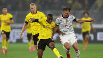 Bayern Munich will not make a move for Dortmund's Youssoufa Moukoko. (Photo by Lars Baron/Getty Images)