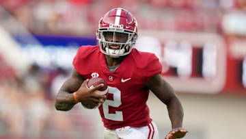 Jalen Milroe Mandatory Credit: Marvin Gentry-USA TODAY Sports