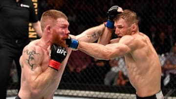 Paul Felder and Dan Hooker (Photo by Jeff Bottari/Zuffa LLC)