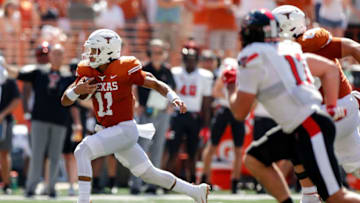 Casey Thompson, Texas Football (Photo by Tim Warner/Getty Images)