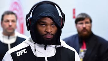 ATLANTA, GA - JULY 30: Tyron Woodley prepares to walk to the Octagon during the UFC 201 event on July 30, 2016 at Philips Arena in Atlanta, Georgia. (Photo by Mike Roach/Zuffa LLC/Zuffa LLC via Getty Images)