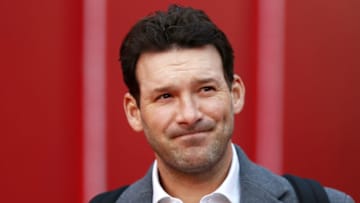 KANSAS CITY, MISSOURI - JANUARY 20: TV personality and former NFL player Tony Romo walks through the tunnel before the AFC Championship Game between the Kansas City Chiefs and the New England Patriots at Arrowhead Stadium on January 20, 2019 in Kansas City, Missouri. (Photo by Ronald Martinez/Getty Images)