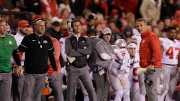 The Colorado football coaching staff got a strong endorsement from a three-time champion head coach after a recent Boulder visit Mandatory Credit: The Columbus Dispatch