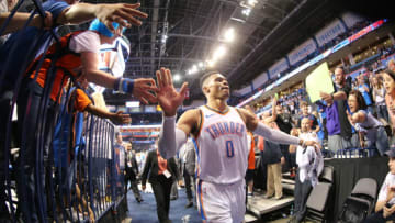 OKLAHOMA CITY, OK - APRIL 11: Russell Westbrook