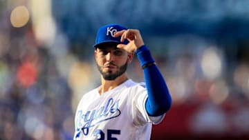 ric Hosmer #35 of the Kansas City Royals (Photo by Brian Davidson/Getty Images)