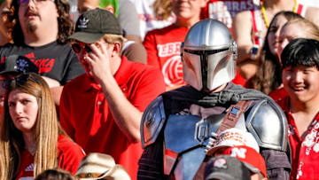A Nebraska Cornhuskers fan wears a Star Wars costume during the game (Dylan Widger-USA TODAY Sports)
