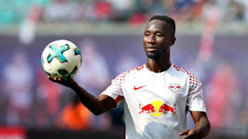 LEIPZIG, GERMANY - AUGUST 27: Naby Keita of Leipzig passes the ball during the Bundesliga match between RB Leipzig and Sport-Club Freiburg at Red Bull Arena on August 27, 2017 in Leipzig, Germany. (Photo by Ronny Hartmann/Bongarts/Getty Images)