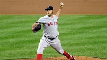 Sep 20, 2016; Baltimore, MD, USA; Boston Red Sox pitcher Eduardo Rodriguez (52) throws a pitch in the fifth inning against the Baltimore Orioles at Oriole Park at Camden Yards. Mandatory Credit: Evan Habeeb-USA TODAY Sports
