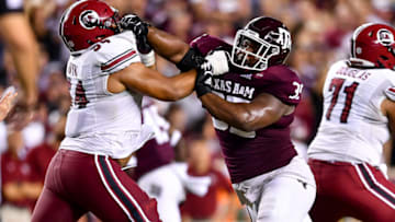 McKinnley Jackson, Texas A&M Football Mandatory Credit: Maria Lysaker-USA TODAY Sports