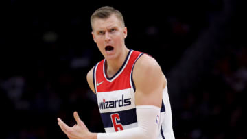 Kristaps Porzingis, Washington Wizards. (Photo by Carmen Mandato/Getty Images)