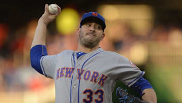 May 24, 2016; Washington, DC, USA; New York Mets starting pitcher Matt Harvey (33) pitches during the second inning against the Washington Nationals at Nationals Park. Mandatory Credit: Tommy Gilligan-USA TODAY Sports