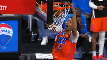 OKC Thunder. Mandatory Credit: Kelley L Cox-USA TODAY Sports