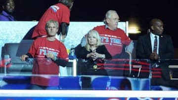 May 3, 2014; Los Angeles, CA, USA; Shelly Sterling (Rochelle Sterling) attends game seven of the first round of the 2014 NBA Playoffs between the Golden State Warriors and the Los Angeles CLippers at Staples Center. Sterling is the wife of Los Angeles Clippers owner Donald Sterling (not in attendance). Mandatory Credit: Kirby Lee-USA TODAY Sports