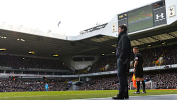 LONDON, ENGLAND - MARCH 05: Mauricio Pochettino, Manager of Tottenham Hotspur looks on from the touchline during the Premier League match between Tottenham Hotspur and Everton at White Hart Lane on March 5, 2017 in London, England. (Photo by Dan Mullan/Getty Images)