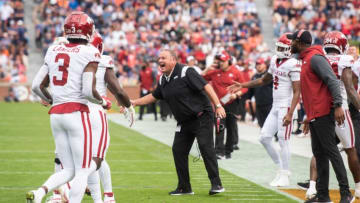 Arkansas head coach Sam Pittman heaped high praise on ex-Auburn football LB coach-turned-Razorbacks defensive coordinator Travis Williams Mandatory Credit: The Montgomery Advertiser