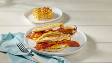 Pancake Tacos from The Pancake Kitchen at Cracker Barrel, photo provided by Cracker Barrel