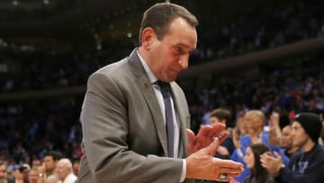 Duke basketball head coach Mike Krzyzewski (Photo by Elsa/Getty Images)