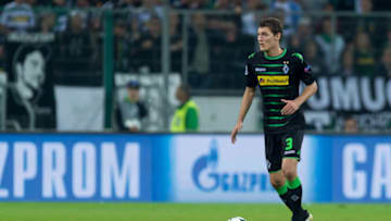Moenchengladbach, Germany 28.09.2016, UEFA Champions League - 2016/17 Season, Group C - Matchday 2, Borussia Moenchengladbach - FC Barcelona, 1:2, Andreas Christensen (Moenchengladbach) (Photo by TF-Images/Getty Images)