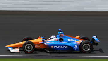 INDIANAPOLIS, INDIANA - MAY 24: Scott Dixon of New Zealand, driver of the #9 Chip Ganassi Racing Honda in action during Carb Day for the 103rd Indianapolis 500 at Indianapolis Motor Speedway on May 24, 2019 in Indianapolis, Indiana (Photo by Clive Rose/Getty Images)