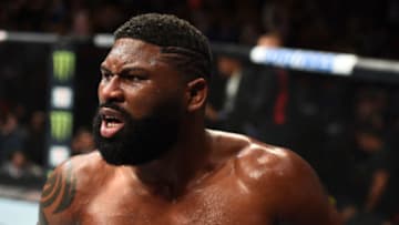 CHICAGO, ILLINOIS - JUNE 09: Curtis Blaydes celebrates after defeating Alistair Overeem in their heavyweight fight during the UFC 225 event at the United Center on June 9, 2018 in Chicago, Illinois. (Photo by Josh Hedges/Zuffa LLC/Zuffa LLC via Getty Images)