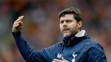 HULL, ENGLAND - MAY 21: Mauricio Pochettino, Manager of Tottenham Hotspur looks on during the Premier League match between Hull City and Tottenham Hotspur at the KC Stadium on May 21, 2017 in Hull, England. (Photo by Laurence Griffiths/Getty Images)