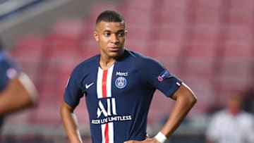 Paris Saint-Germain's French forward Kylian Mbappe (Photo by DAVID RAMOS/POOL/AFP via Getty Images)