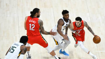 Lonzo Ball #2 of the New Orleans Pelicans (Photo by Alex Goodlett/Getty Images)