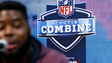 INDIANAPOLIS, IN - FEBRUARY 28: General view during day one of interviews at the NFL Combine at Lucas Oil Stadium on February 28, 2019 in Indianapolis, Indiana. (Photo by Joe Robbins/Getty Images)