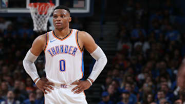 OKC Thunder Russell Westbrook. (Photo by Zach Beeker/NBAE via Getty Images)