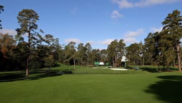 AUGUSTA, GEORGIA - NOVEMBER 09: A general view of the 15th hole during a practice round prior to the Masters at Augusta National Golf Club on November 09, 2020 in Augusta, Georgia. (Photo by Rob Carr/Getty Images)