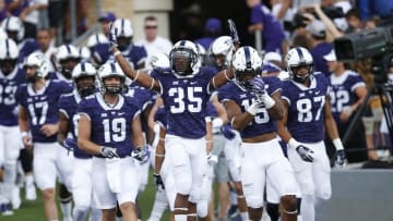 Sep 3, 2016; Fort Worth, TX, USA; The TCU Horned Frogs enter the field before an NCAA football game against the South Dakota State Jackrabbits at Amon G. Carter Stadium. Mandatory Credit: Jim Cowsert-USA TODAY Sports