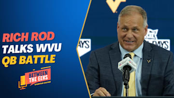 Between The Eers: Rich Rod Talks WVU QB Battle.mp4