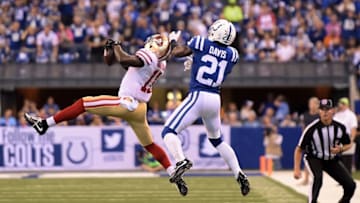 INDIANAPOLIS, IN - OCTOBER 08: Marquise Goodwin