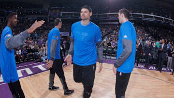 SACRAMENTO, CA - MARCH 13: Nikola Vucevic #9 of the Orlando Magic gets introduced into the starting lineup against the Sacramento Kings on March 13, 2017 at Golden 1 Center in Sacramento, California. NOTE TO USER: User expressly acknowledges and agrees that, by downloading and or using this photograph, User is consenting to the terms and conditions of the Getty Images Agreement. Mandatory Copyright Notice: Copyright 2017 NBAE (Photo by Rocky Widner/NBAE via Getty Images)