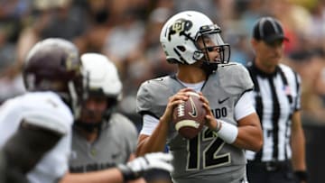 BOULDER, CO - SEPTEMBER 09: Colorado Buffaloes quarterback Steven Montez