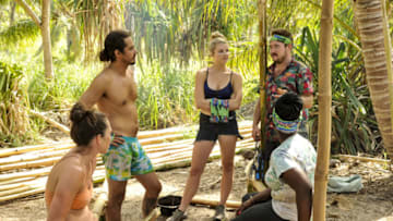 "Survivor Jackpot" - Sarah Lacina, Oscar "Ozzy" Lusth, Andrea Boehlke, Zeke Smith and Cirie Fields n the third episode of SURVIVOR: Game Changers, airing Wednesday, March 15 (8:00-9:00 PM, ET/PT) on the CBS Television Network. Photo: Jeffrey Neira/CBS Entertainment ÃÂ©2017 CBS Broadcasting, Inc. All Rights Reserved.