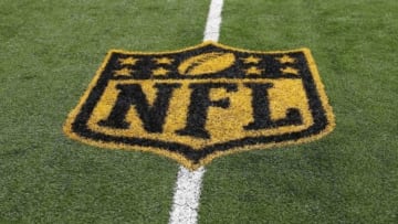 Nov 1, 2015; Arlington, TX, USA; NFL logo after the game between the Dallas Cowboys and Seattle Seahawks at AT&T Stadium. Mandatory Credit: Kevin Jairaj-USA TODAY Sports