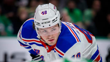 New York Rangers left wing Brendan Lemieux Mandatory Credit: Jerome Miron-USA TODAY Sports