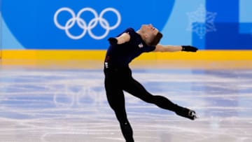 PYEONGCHANG-GUN, SOUTH KOREA - FEBRUARY 07: Adam Rippon of The United States trains during Figure Skating practice ahead of the PyeongChang 2018 Winter Olympic Games at Gangneung Ice Arena on February 7, 2018 in Pyeongchang-gun, South Korea. (Photo by Jamie Squire/Getty Images)