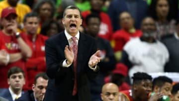 Jan 23, 2016; East Lansing, MI, USA; Maryland Terrapins head coach Mark Turgeon reacts to a play during the second half of a game against the Michigan State Spartans at Jack Breslin Student Events Center. Mandatory Credit: Mike Carter-USA TODAY Sports