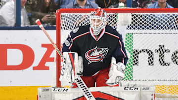 COLUMBUS, OH - APRIL 18: Goaltender Sergei Bobrovsky