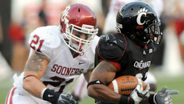 Cincinnati Bearcats face Oklahoma Sooners at Paycor Stadium in Cincinnati. Getty Images.