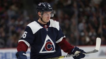 DENVER, CO - NOVEMBER 07: Marko Dano #56 of the Colorado Avalanche plays the Nashville Predators at the Pepsi Center on November 7, 2018 in Denver, Colorado. (Photo by Matthew Stockman/Getty Images)
