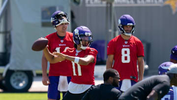 Kellen Mond, Minnesota Vikings Mandatory Credit: Brad Rempel-USA TODAY Sports