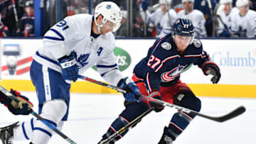 COLUMBUS, OH - NOVEMBER 23: Ryan Murray #27 of the Columbus Blue Jackets skates against the Toronto Maple Leafs on November 23, 2018 at Nationwide Arena in Columbus, Ohio. (Photo by Jamie Sabau/NHLI via Getty Images)
