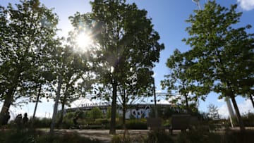 STRATFORD, ENGLAND - SEPTEMBER 25: General view outside the stadium before the Premier League match between West Ham United and Southampton at London Stadium on September 25, 2016 in Stratford, England. (Photo by Catherine Ivill - AMA/Getty Images)