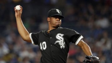 NEW YORK, NY - AUGUST 29: Reynaldo Lopez #40 of the Chicago White Sox pitches against the New York Yankees during the third inning at Yankee Stadium on August 29, 2018 in the Bronx borough of New York City. (Photo by Adam Hunger/Getty Images)